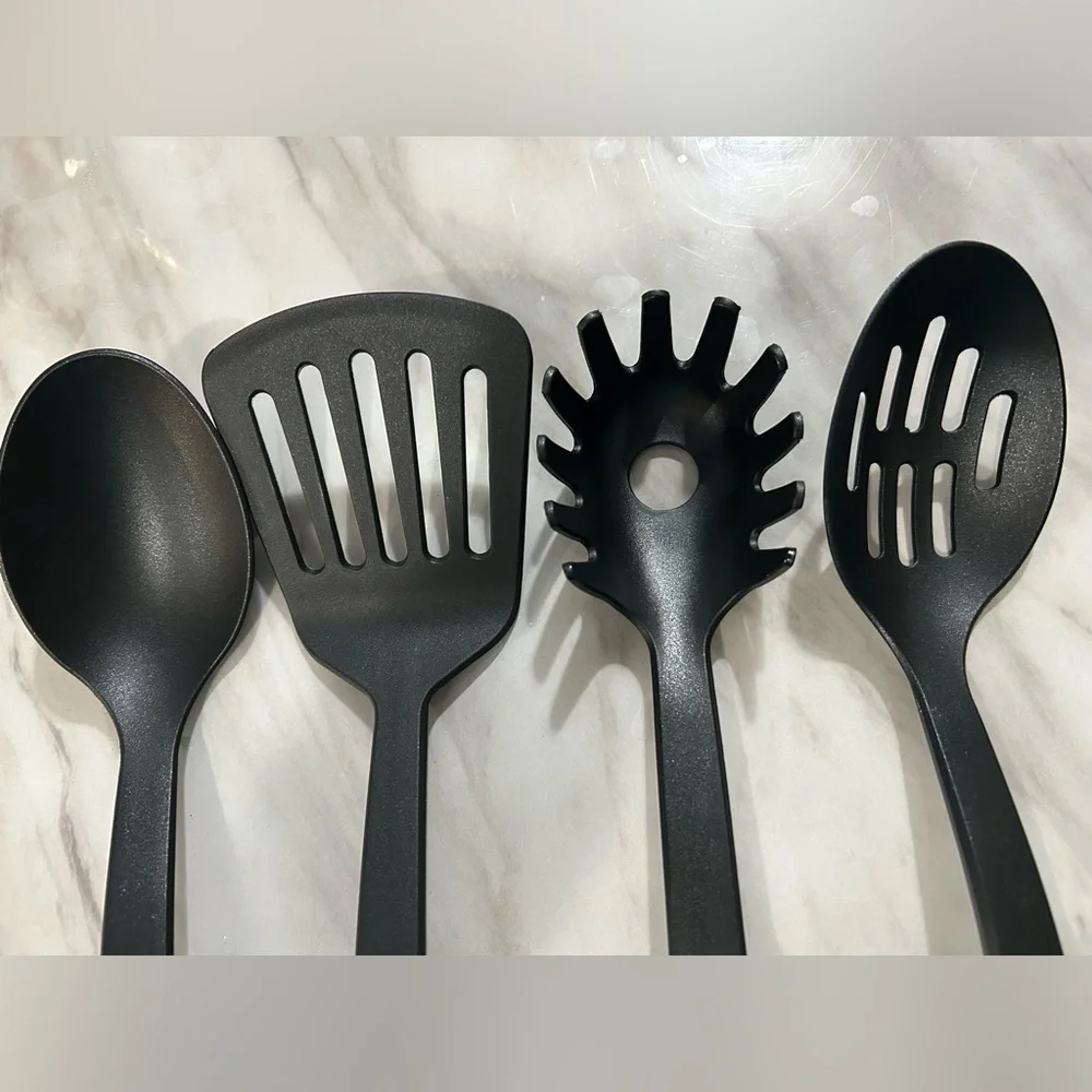 Black Nylon Kitchen Utensil Set - 4 Pieces - Picture 6 of 8